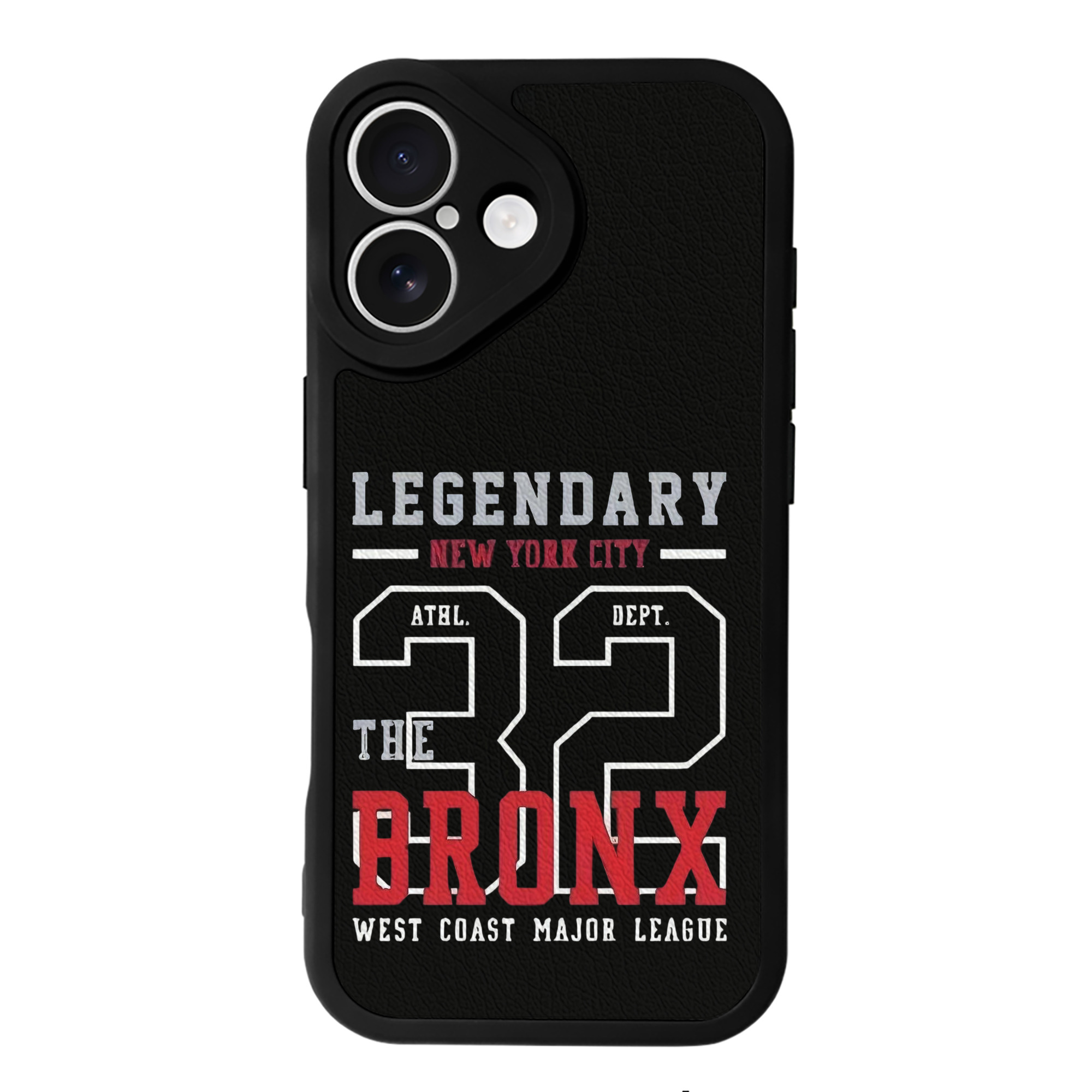 New York Yankees 24 IPhone 16 Silicone Leather Case – UV Print, Lambskin Texture – Perfect Fit, Wireless Charging Compatible, Scratch Resistant, Precise Cutouts – Stylish Protection For IPhone 16